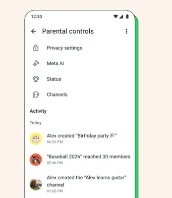 WhatsApp genç hesaplar için yeni ebeveyn kontrolleri ekliyor