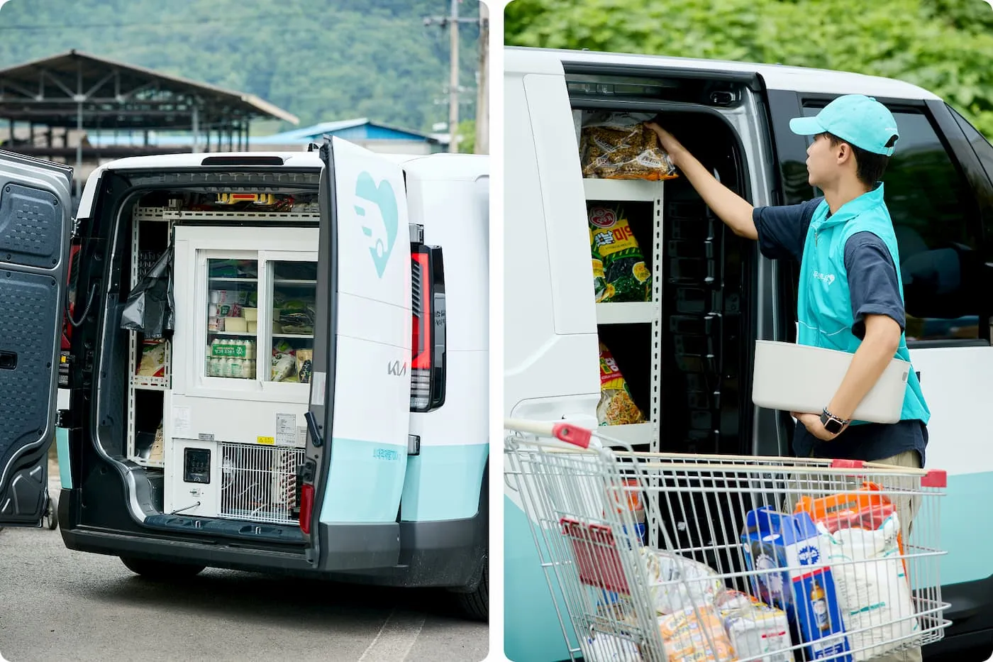 Kia-PV5-free-food-delivery