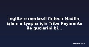 İngiltere merkezli fintech Madfin, işlem altyapısı için Tribe Payments ile güçlerini birleştirdi