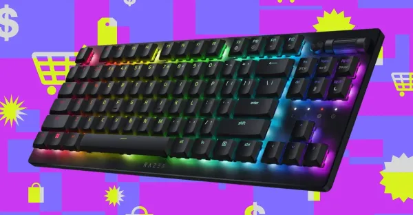 Razer'ın düşük gecikmeli kablosuz oyun klavyesi neredeyse yarı fiyatına