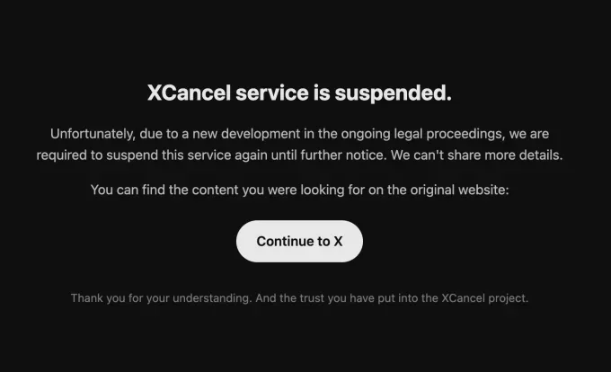 Nitter ve XCancel, X’in son hukuki hamlelerinin ardından yeniden kapandı
