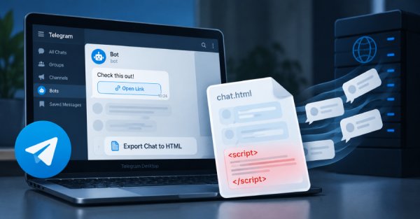 Telegram Desktop açığı: HTML dışa aktarımlarına gizlenen JavaScript mesajları sızdırabiliyor
