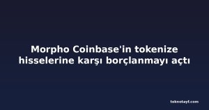 Morpho Coinbase'in tokenize hisselerine karşı borçlanmayı açtı