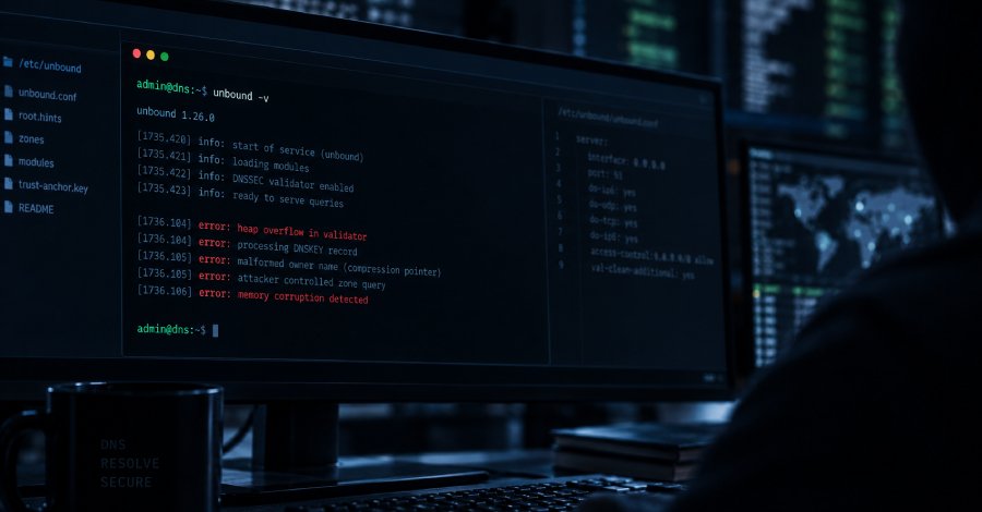 Kritik Unbound DNSSEC Doğrulayıcısı Açığı Zararlı DNS Bölgesi Üzerinden Uzak Kod Çalıştırmaya Yol Açabilir