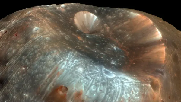 Dev bir krater, Mars'ın mahkum uydusunun kökenini aydınlatabilir