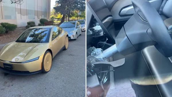 İlk bakış Tesla Cybercab direksiyonuna: vidalanmış bir Cybertruck simidi