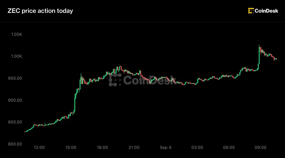 Zcash yüzde 20 sıçrayarak tarihi 1.000 dolar seviyesine ulaştı, açık pozisyon sahipleri 34 milyon dolar kaybetti