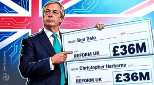 Farage’ın Reform UK’si iki kripto milyarderinden 97 milyon dolar aldı