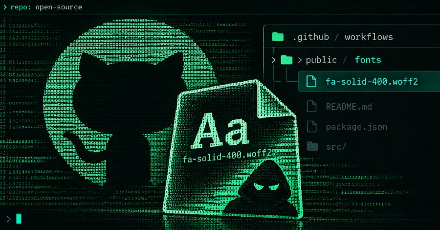 GhostAction saldırganları sahte fontla kimlik avı yaptı, 94 GitHub deposu hedef alındı