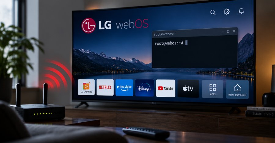 LG akıllı televizyonlarda yerel ağdan PIN'siz root erişimi açığı