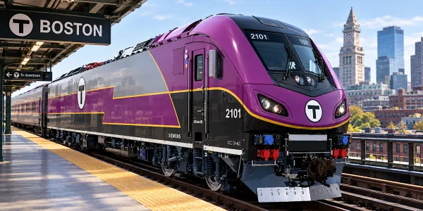 Massachusetts'e 10 yeni elektrikli banliyö treni geliyor