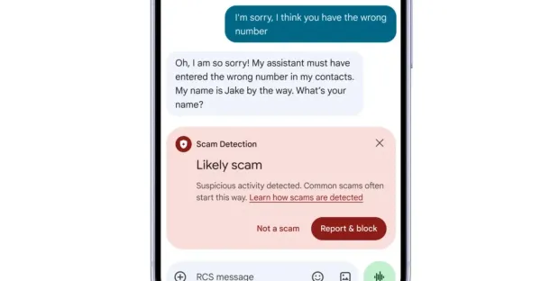 Android, Google Messages'te dolandırıcıları yapay zekayla tespit edecek