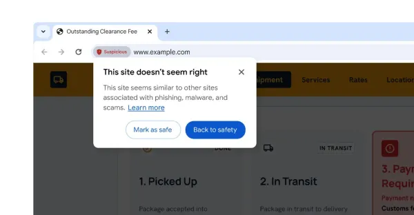 Google Chrome, 'şüpheli' sitelere girmeden önce uyarı verecek