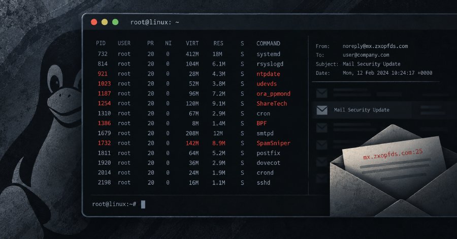 Güney Kore ve Tayvan'daki Linux arka kapıları, e-posta güvenlik araçlarını taklit ederek tespitten kaçıyor