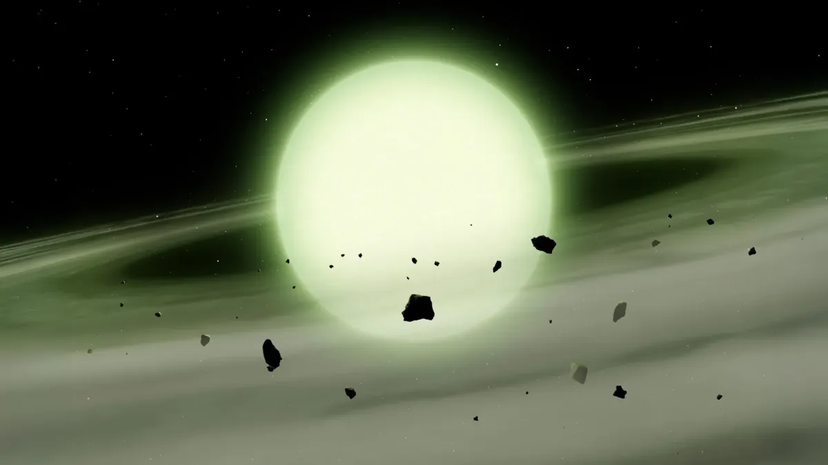 Astronomlar daha önce hiç görülmemiş hayaletimsi yeşil bir yıldız keşfetti