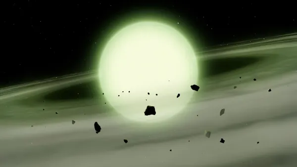 Astronomlar daha önce hiç görülmemiş hayaletimsi yeşil bir yıldız keşfetti