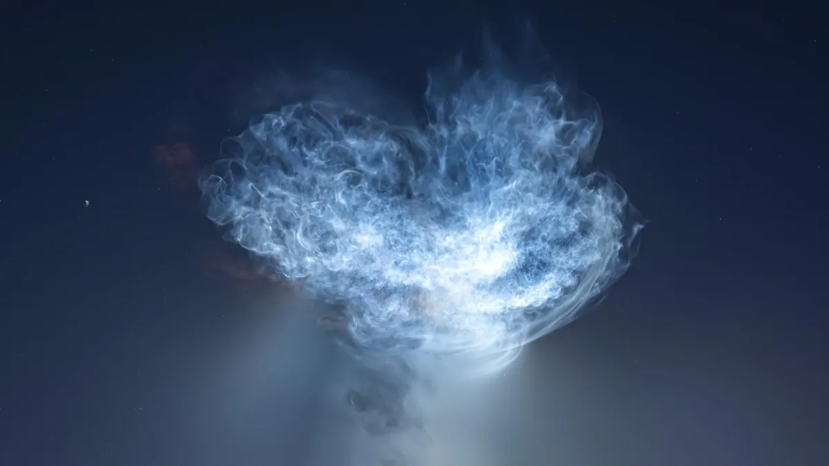NASA'nın SpaceX fırlatması gökyüzünü dev parlayan bir denizanası ile aydınlattı