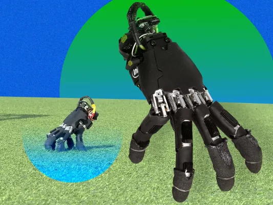 ETH Zurich'den kopuk el robotu: parmakların üzerinde yürüyen bağımsız el