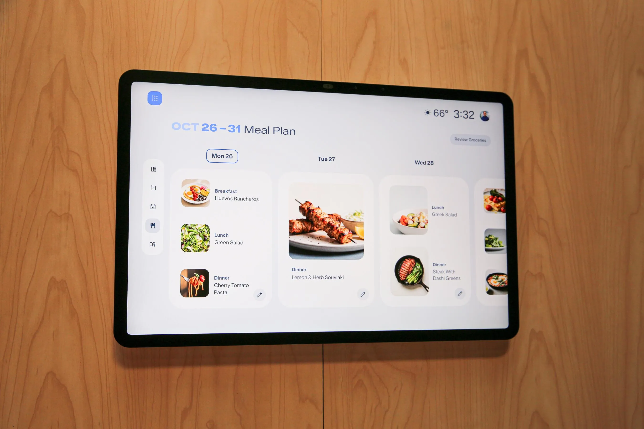 The Echo Show 16 has a new meal planning feature as part of its Family Management homescreen.