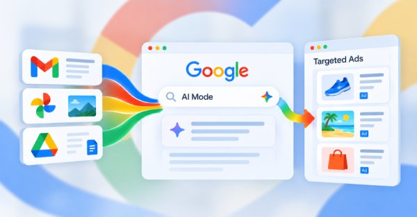 Google: Gmail ve Fotoğraflar verisi yapay zekâ aramasıyla paylaşılırsa hedefli reklam için kullanılabilir