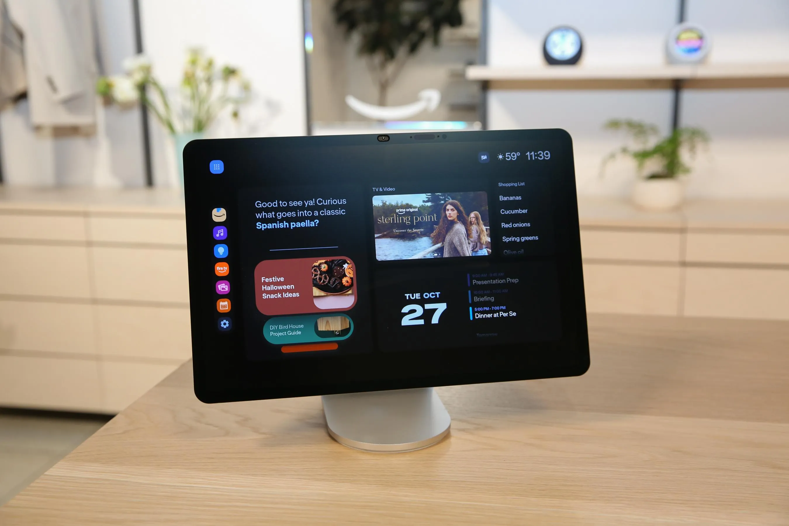 The Echo Show 16 offers a more tablet-style interface, with options for a calendar or a smart home dashboard.
