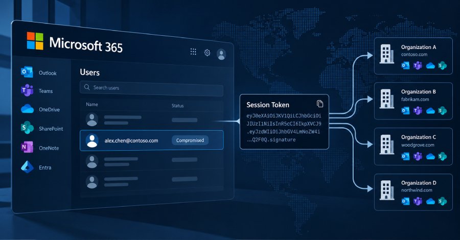 Microsoft 365'te token yeniden oynatma saldırıları 79 kuruluşta 97 hesabı ele geçirdi