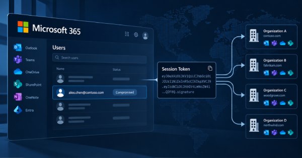 Microsoft 365'te token yeniden oynatma saldırıları 79 kuruluşta 97 hesabı ele geçirdi