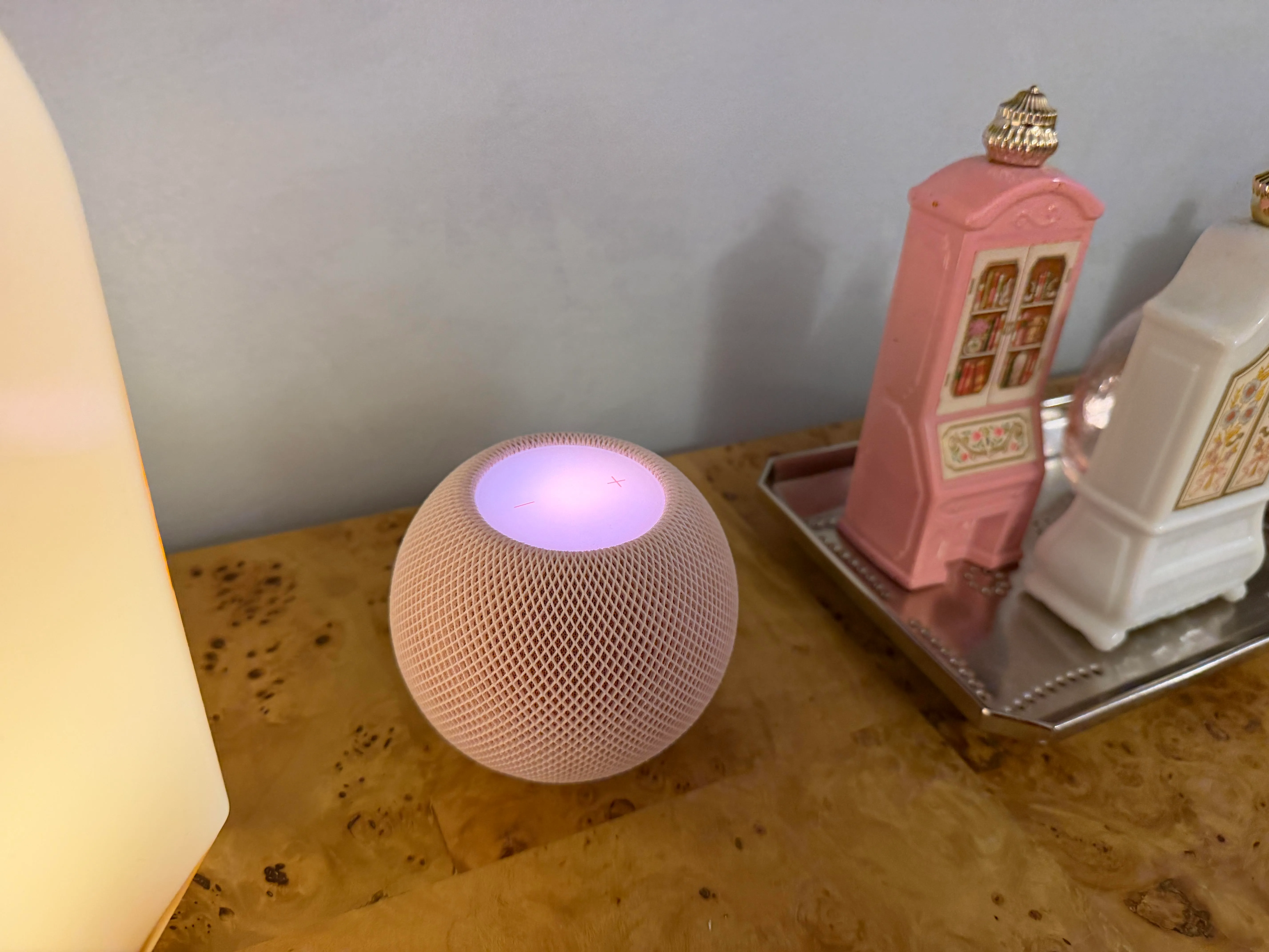 The HomePod Mini 2 in pink