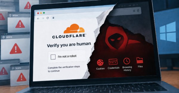 100'den fazla ele geçirilmiş site, sahte Cloudflare doğrulamasıyla LunexStealer bulaştırıyor