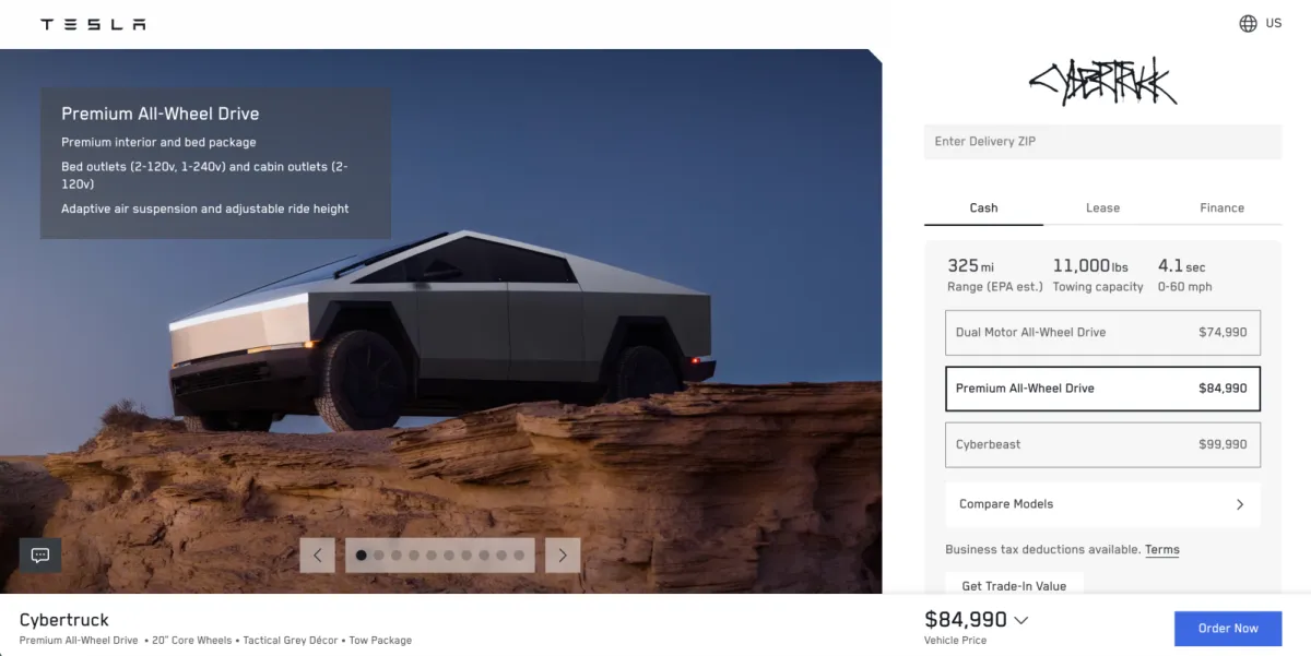 Daha ucuz versiyon gelmesine rağmen Tesla Cybertruck satışları hâlâ düşük