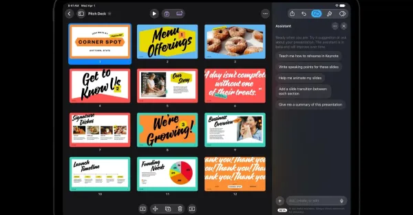 Apple, Pages, Keynote ve Numbers'a yapay zekâ asistanı ekliyor