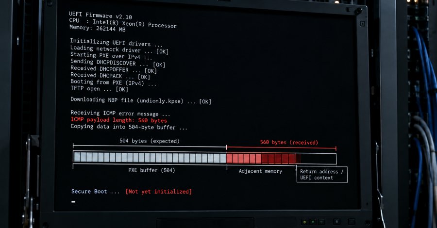 16 yıllık kritik UEFI açığı ağ üzerinden önyükleme yapan sunucularda Secure Boot öncesinde kod çalıştırabiliyor