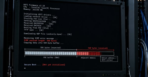 16 yıllık kritik UEFI açığı ağ üzerinden önyükleme yapan sunucularda Secure Boot öncesinde kod çalıştırabiliyor